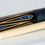 K2 KLSE11 Billiard Cue with Black and Turquoise Design - Korvel