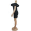 ZL1922 Women's Bubble Collar Dress