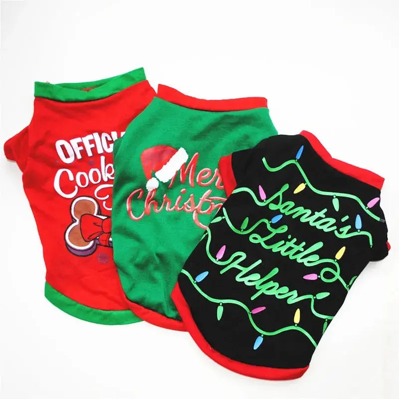 Camisa Navideña Festiva para Perros para Alegría de Vacaciones