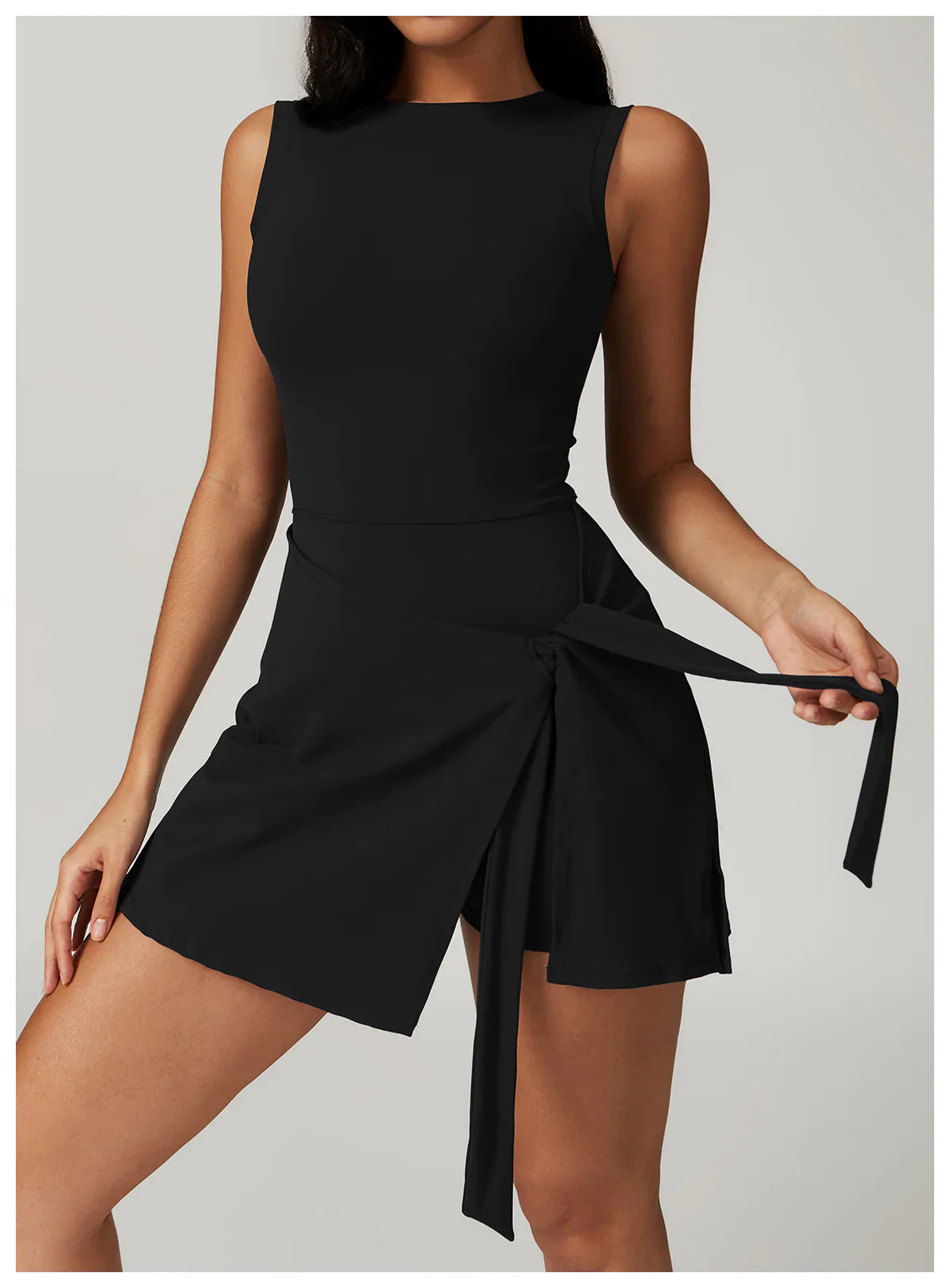 Conjunto de Tenis de Dos Piezas para Mujeres con Estilo Activo