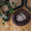 Cama para Perro Donut de Castaño Acogedor para Máximo Confort