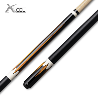 Elegant Bocote Cue Stick with Black-White Linen Wrap