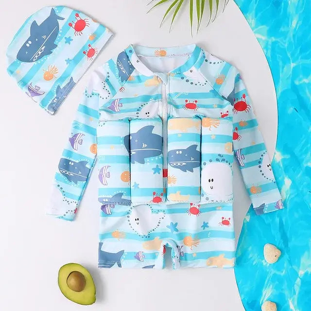 Maillot de bain une pièce flottant à imprimé cartoon