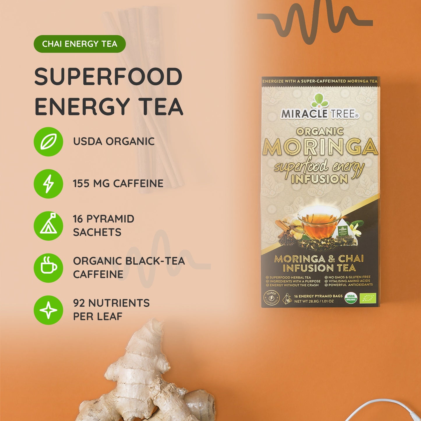 Moringa Energy Tea - Chai Blend