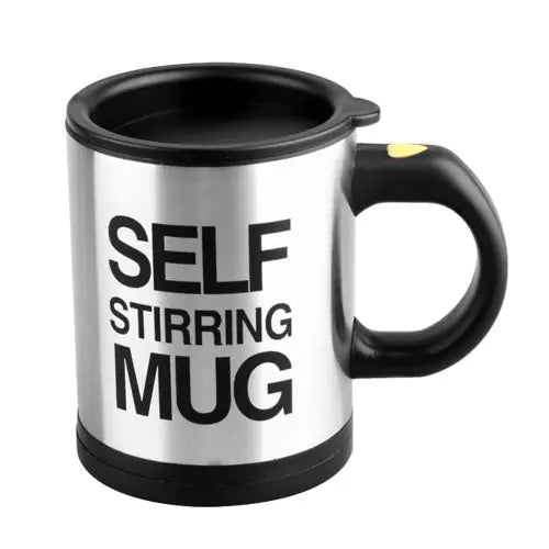 Premium Self Stirring Coffee Mug - 400ml Stainless Steel