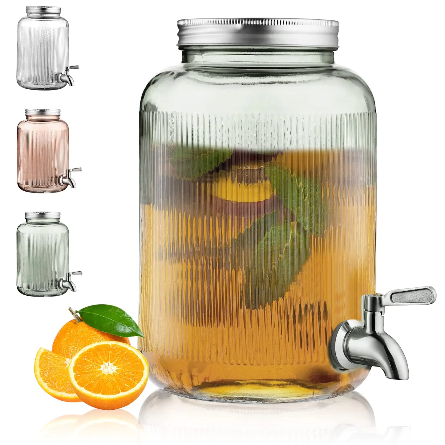Distributeur de boissons en verre Berglander de 1 gallon avec robinet en acier inoxydable