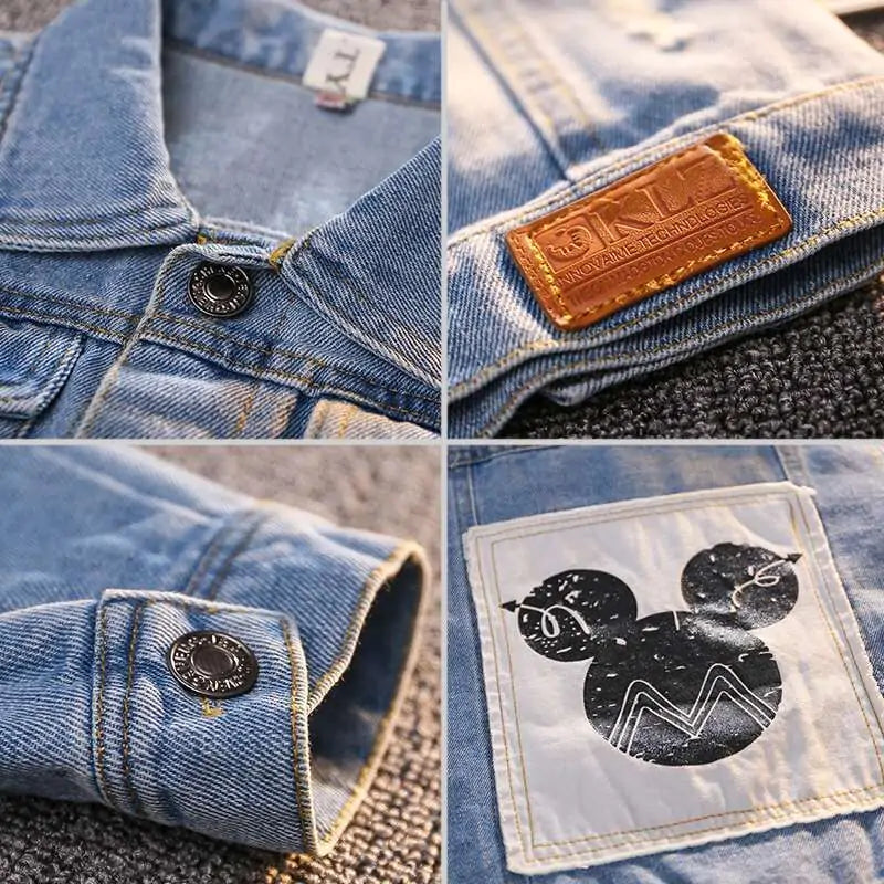 Chaqueta de mezclilla Mickey para niños