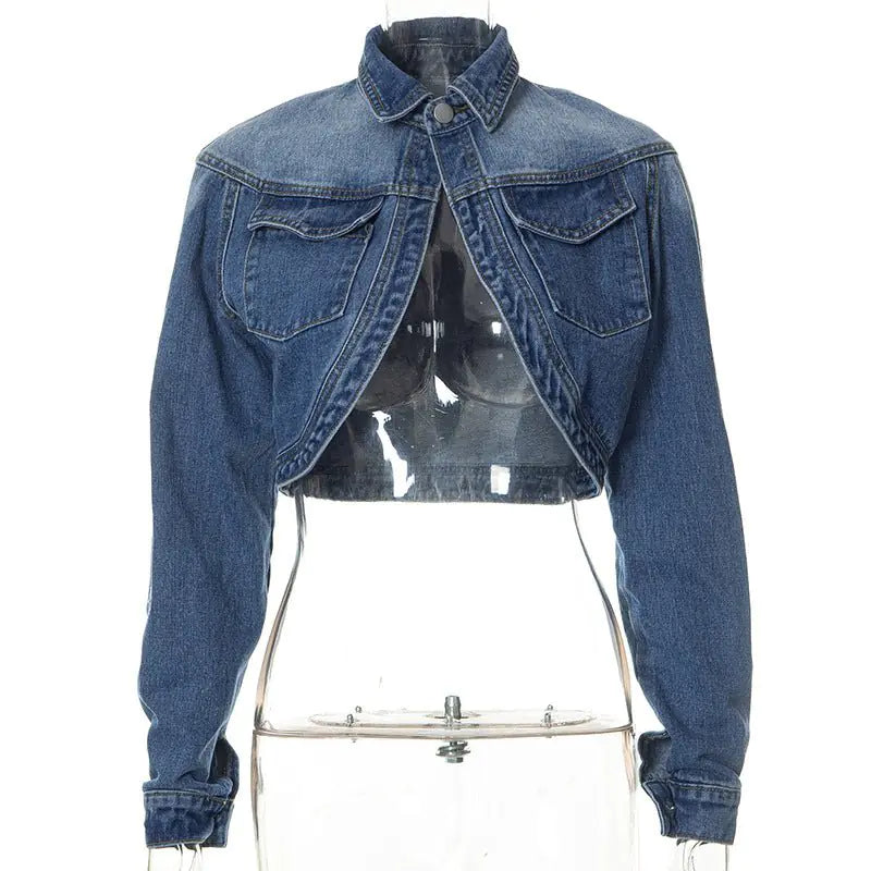 Cropped Denim Jacket for Women
