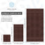Luxury Brown Bath Towel 8 Piece Set - Combed Cotton Quality