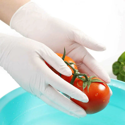 General Purpose Clear Vinyl Disposable Gloves - Medium (100 pcs)