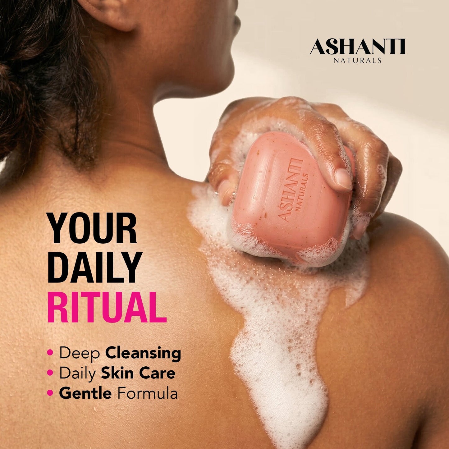 ASHANTI NATURALS Hydrating Kalahari Melon & Lily Soap Bar