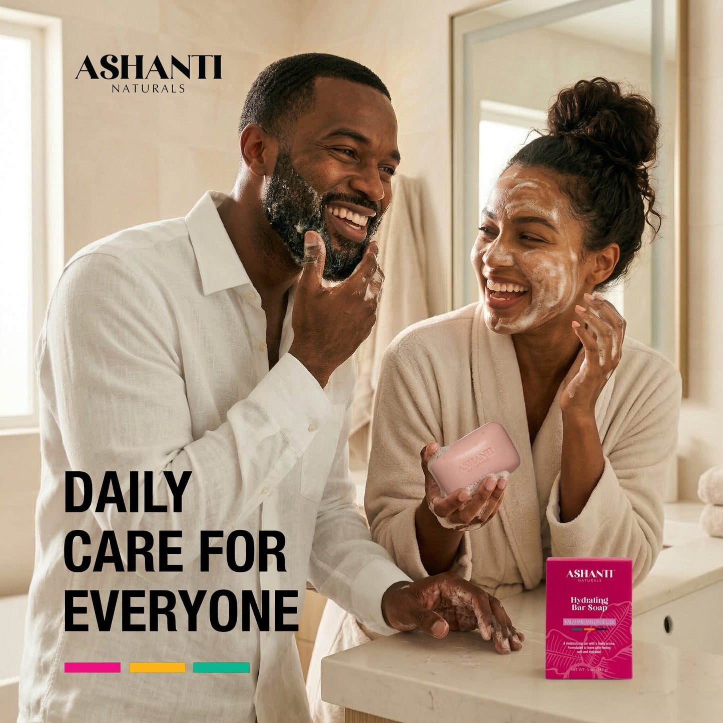 ASHANTI NATURALS Hydrating Kalahari Melon & Lily Soap Bar