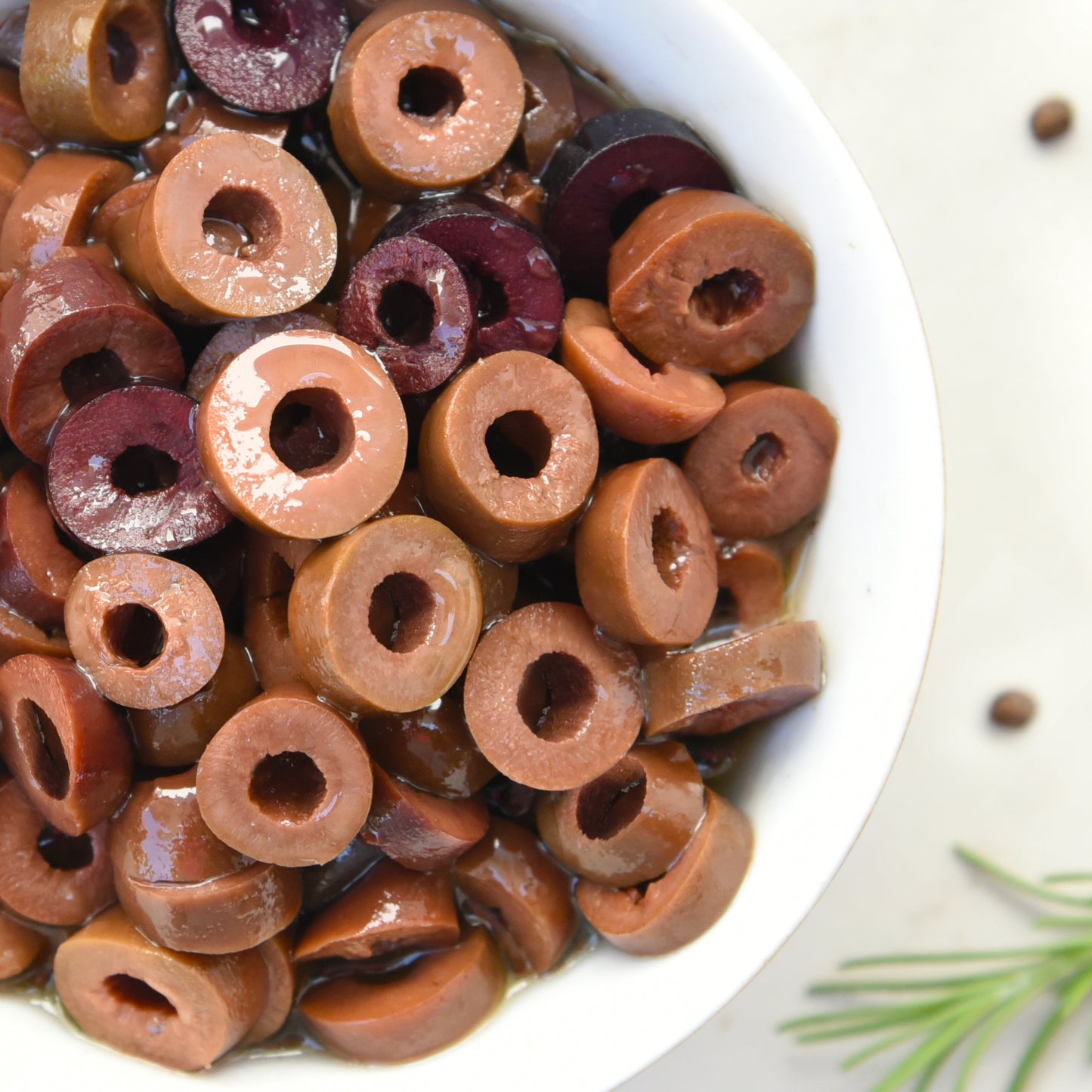 KORVEL Greek Kalamata olives sliced, Extra Large, 10.65 oz.