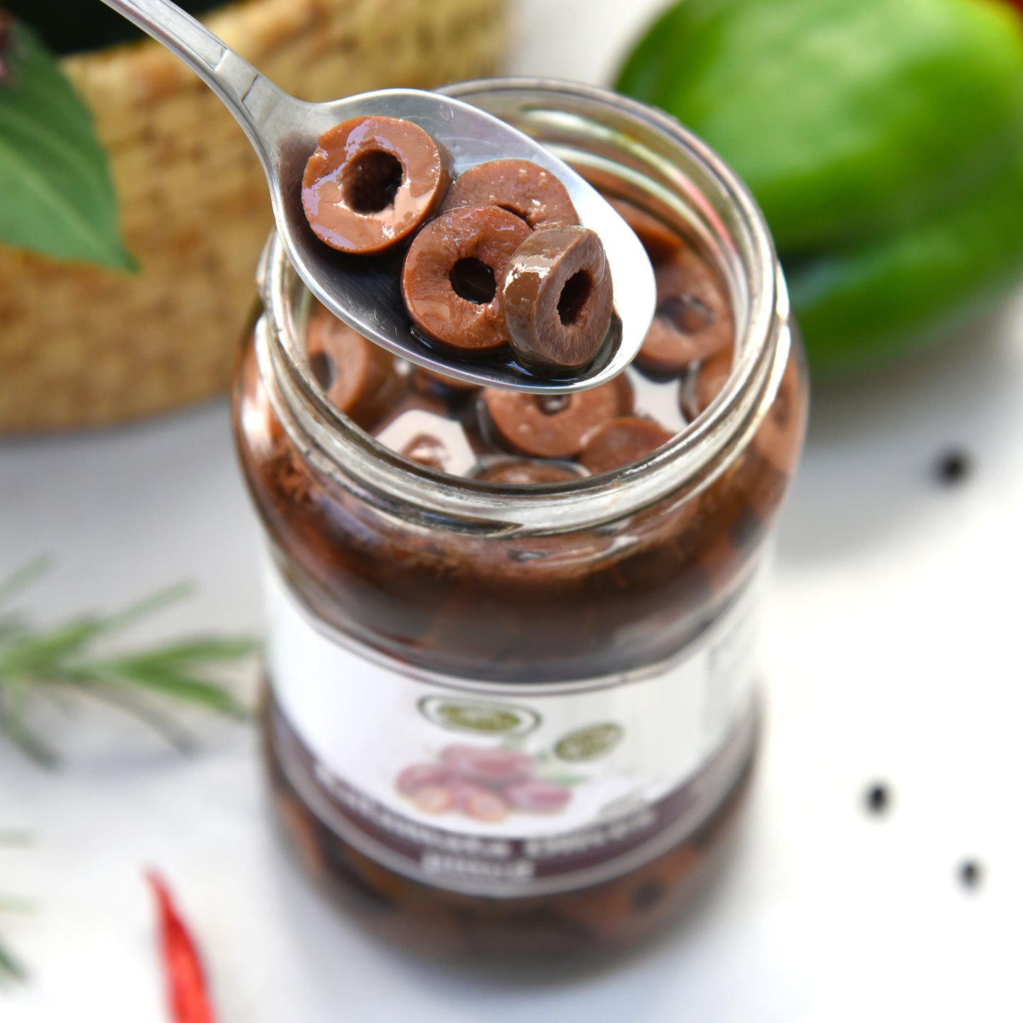 KORVEL Greek Kalamata olives sliced, Extra Large, 10.65 oz.