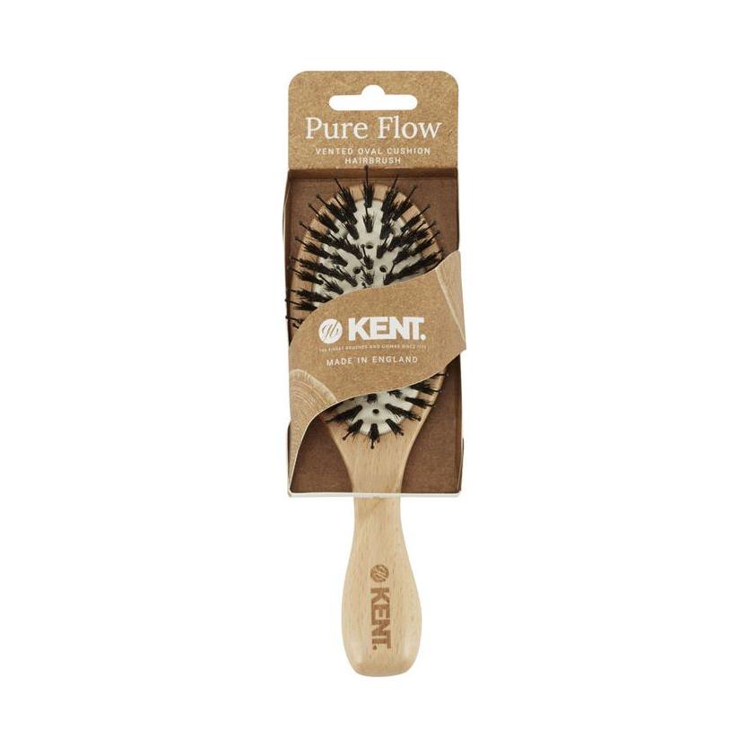 Brosse à cheveux ovale rembourrée ventilée Kent Pure Flow