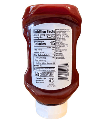 CADIA Organic Ketchup – Small-Batch, California-Grown Tomatoes