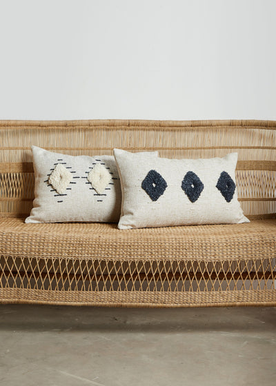 Khanya Lumbar Throw Pillow - Artisanal Comfort