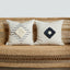 Khanya Throw Pillow in Grey and White