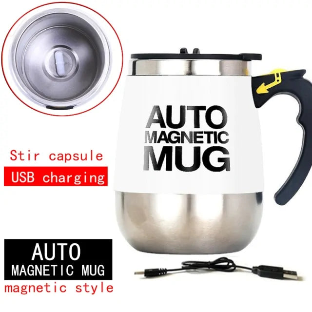 Self Stirring Magnetic Mug - Effortless Beverage Mixing