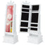 2-in-1 Kids Play Jewelry Armoire with Full Length Mirror - White
