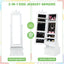 2-in-1 Kids Play Jewelry Armoire with Full Length Mirror - White