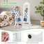 2-in-1 Kids Play Jewelry Armoire with Full Length Mirror - White