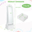 2-in-1 Kids Play Jewelry Armoire with Full Length Mirror - White