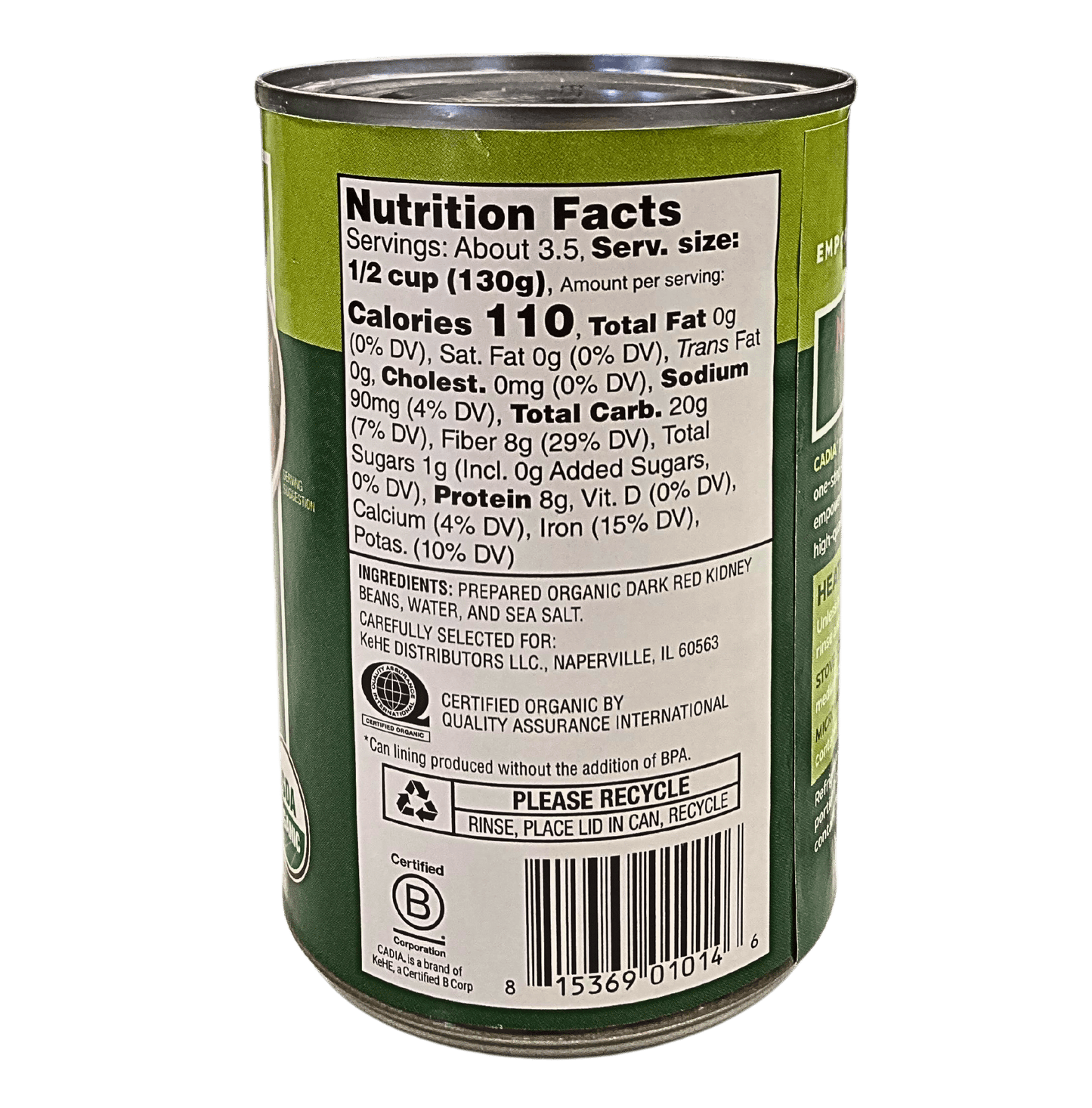 Organic Red Kidney Beans - Premium Quality by Cadia - Korvel