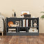 Kids 2-Shelf Bookcase with 5-Cube Storage - Gray