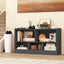 Kids 2-Shelf Bookcase with 5-Cube Storage - Gray