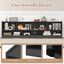 Kids 2-Shelf Bookcase with 5-Cube Storage - Gray