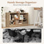Bibliothèque pour enfants à 2 étagères avec rangement à 5 cubes - Bois naturel
