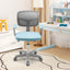 Adjustable Blue Desk Chair with Auto Brake Casters for Kids