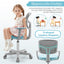 Adjustable Blue Desk Chair with Auto Brake Casters for Kids