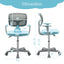 Adjustable Blue Desk Chair with Auto Brake Casters for Kids