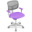 Adjustable Purple Desk Chair with Auto Brake Casters for Kids