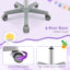 Adjustable Purple Desk Chair with Auto Brake Casters for Kids