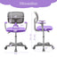 Adjustable Purple Desk Chair with Auto Brake Casters for Kids