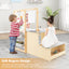 Conjunto de Mesa y Banco de Madera para Niños - Gris
