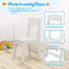 Ensemble de table et chaise d'art pour enfants - Blanc