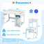 Ensemble de table et chaise d'art pour enfants - Blanc
