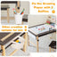 Kids Art Table and Chairs Set with Paper Roll and Storage Bins - Coffee