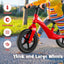 Kids Balance Bike with Rotatable Handlebar - Red