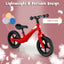 Kids Balance Bike with Rotatable Handlebar - Red