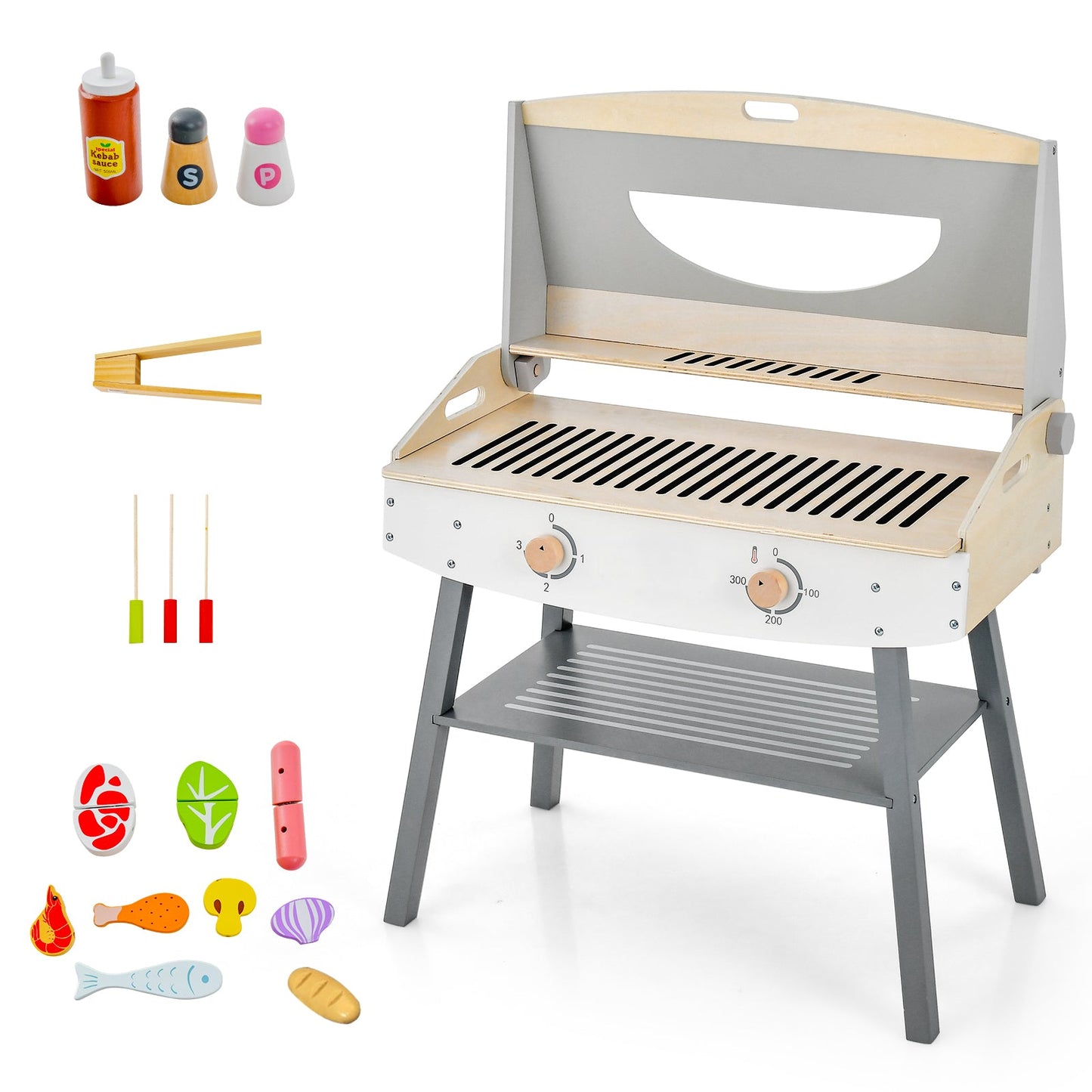 Kids Barbecue Grill Playset for Creative Play