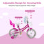 14-Inch Kids Bike with Training Wheels and Dual Brake System
