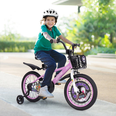 Vélo pour enfants de 16 pouces pour les 4-8 ans avec caractéristiques ajustables