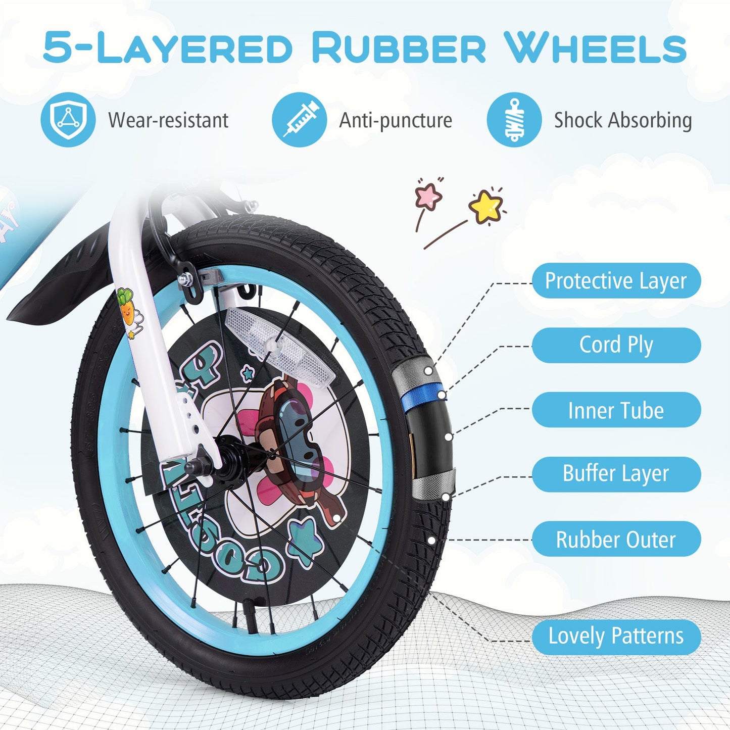 18-Inch Kids Bike with Adjustable Features for Ages 4-8