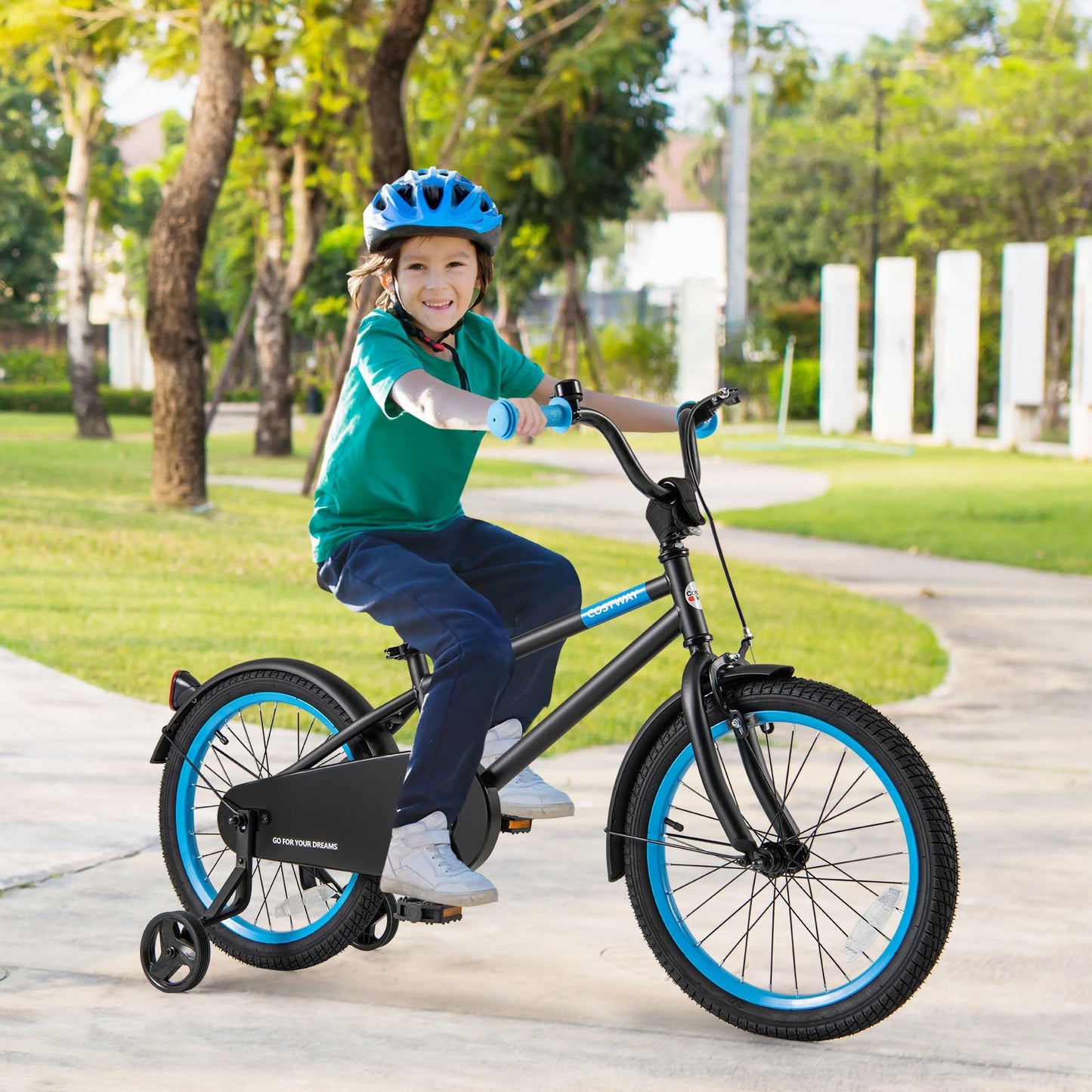 Vélo pour enfants réglable - 18 pouces noir