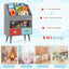 Kids Bookshelf with Open Compartment - Gray
